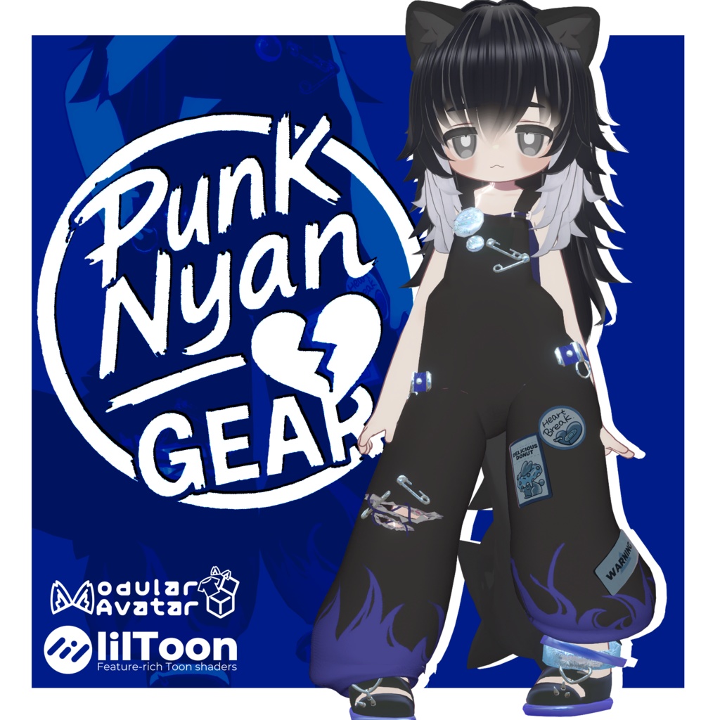 【キプフェル＆まめひなた対応】Punk Nyan Gear