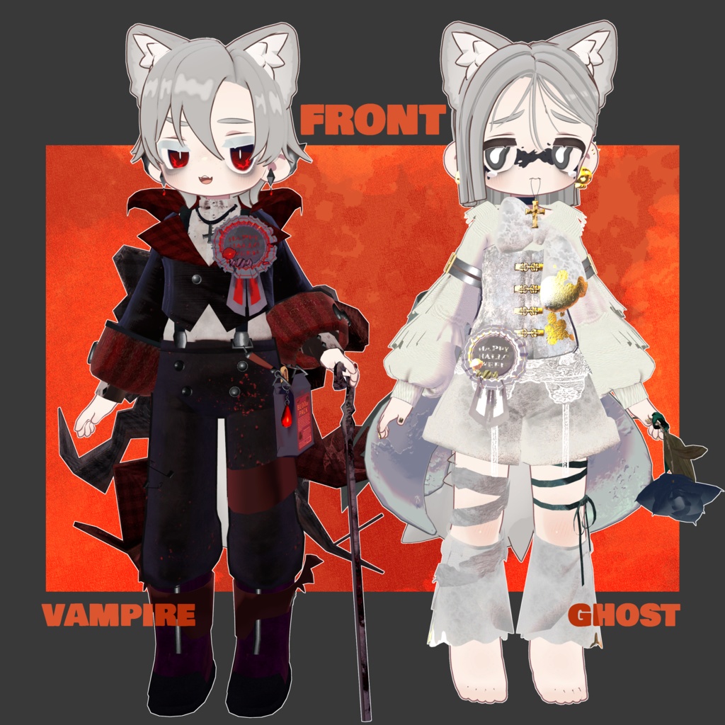 【キプフェル/まめひなた/コロネ対応】"Les Enfants Maudits"【ハロウィン衣装】