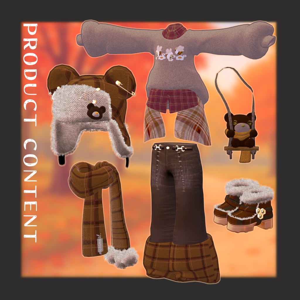 BEARBEARKUMA!【まめふれんず/lapwing対応】