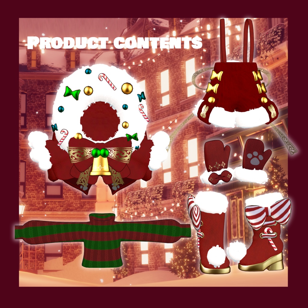 【!販売記念SALE中!】CHRISTMASBUNNY【まめふれんず対応】