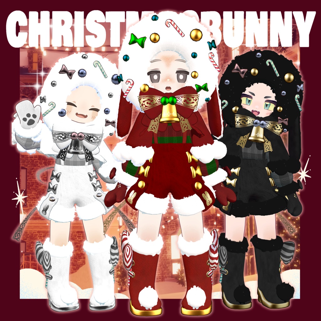 【！販売記念SALE中！】CHRISTMASBUNNY【まめふれんず対応】
