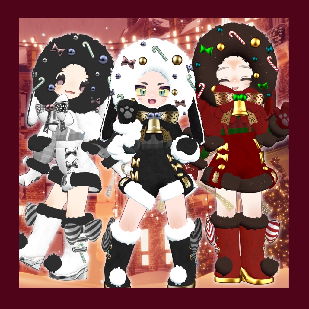 【!販売記念SALE中!】CHRISTMASBUNNY【まめふれんず対応】