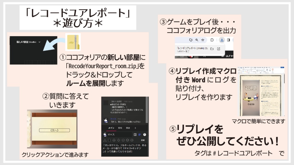 【無料DL】「レコードユアレポート」【GMレスTRPG/ソロジャーナル】