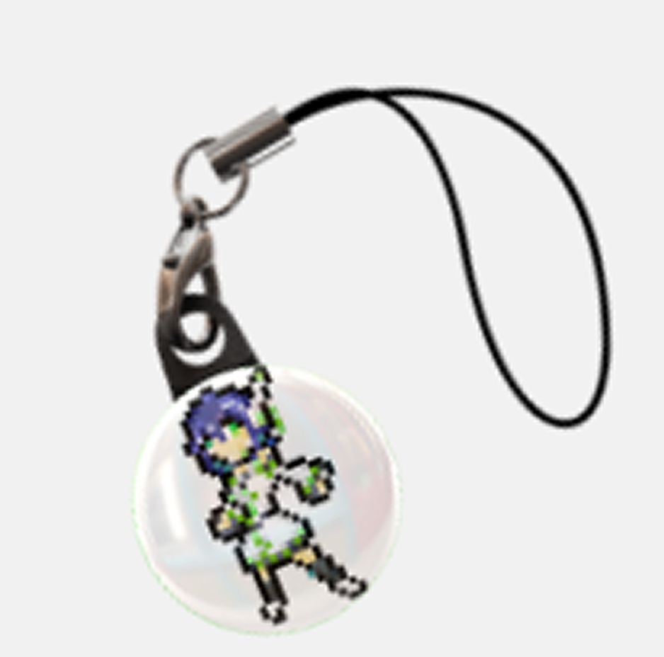 葵わさび　35×35サイズ　ピクセルアートストラップ