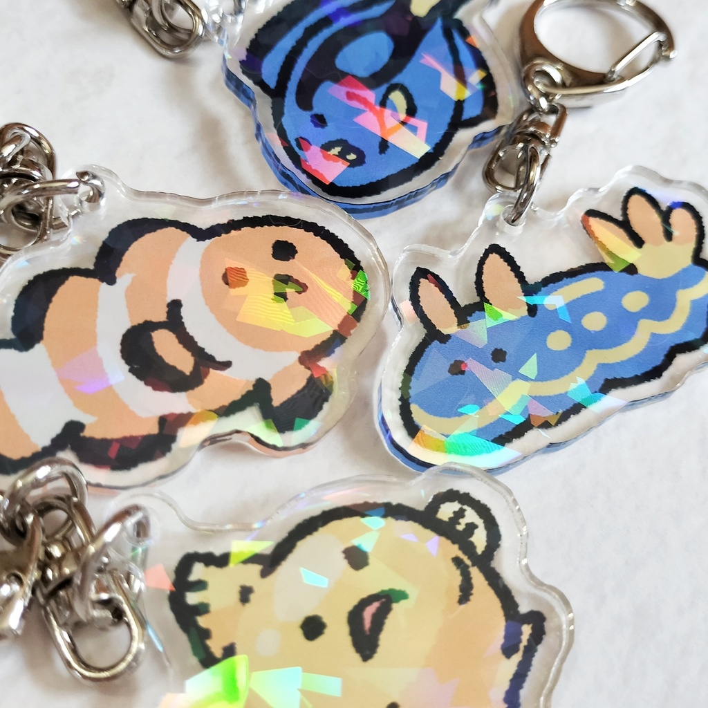 海の生き物アクリルキーホルダー