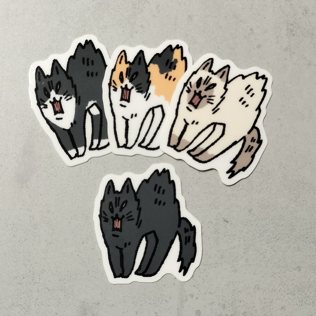 猫ちゃんステッカー