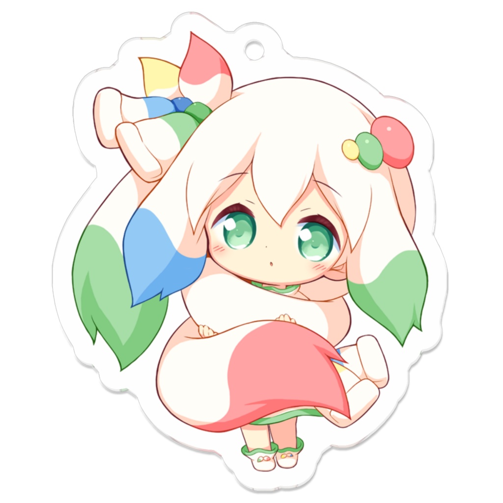 絵筆さん（擬人化さん２頭身）アクキー