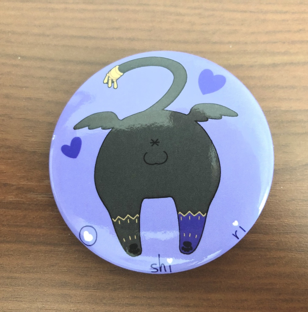 お尻缶バッジ テスカトリポカ