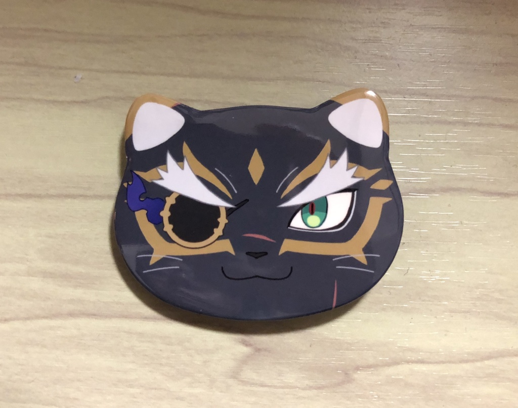 ねこ缶バッジ テスカトリポカ(通常)