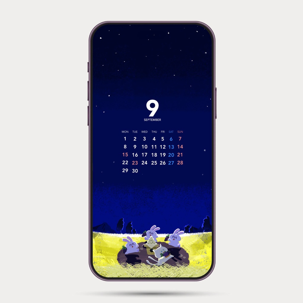 LUCKY壁紙スマホ用*お月見