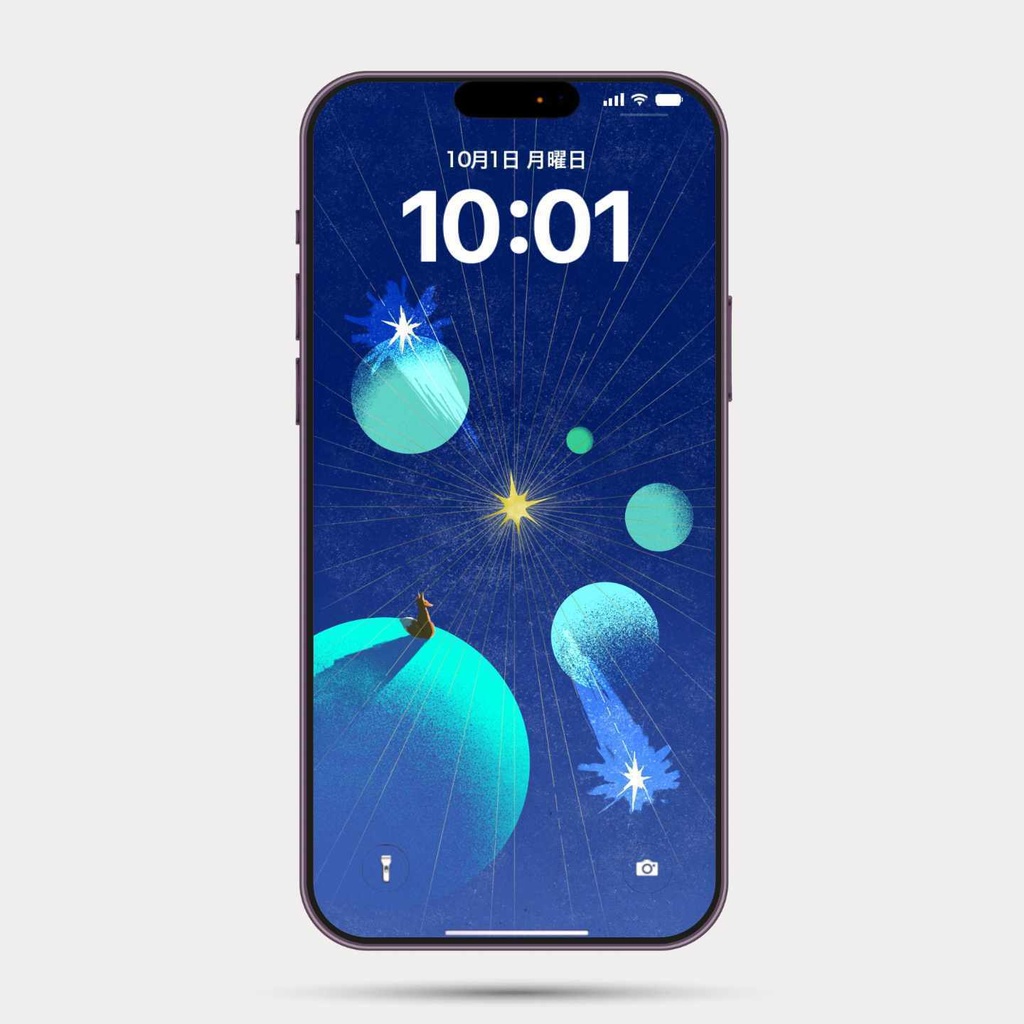 LUCKY壁紙スマホ用*秋の終わりの夜空に【無料DL】