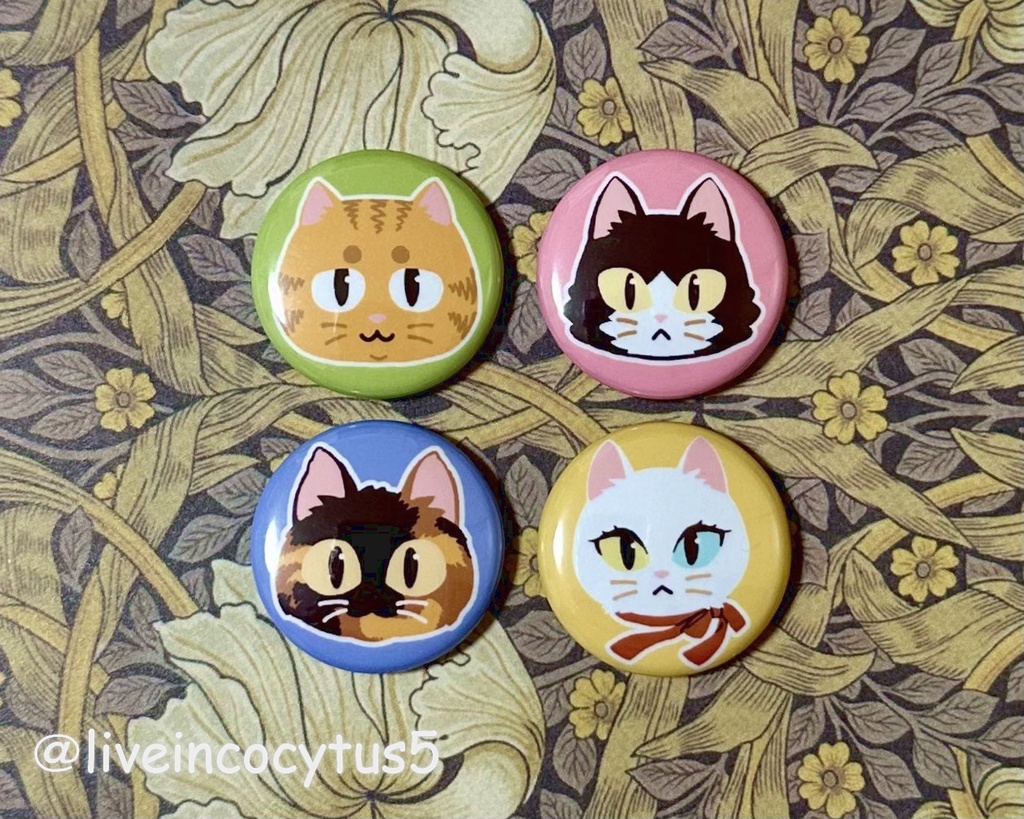 子猫氏 缶バッジ