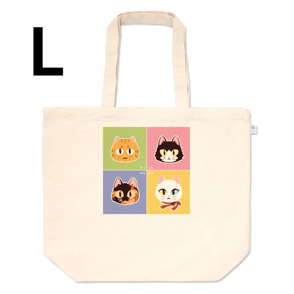 ひざねこトートバッグ S.M.L