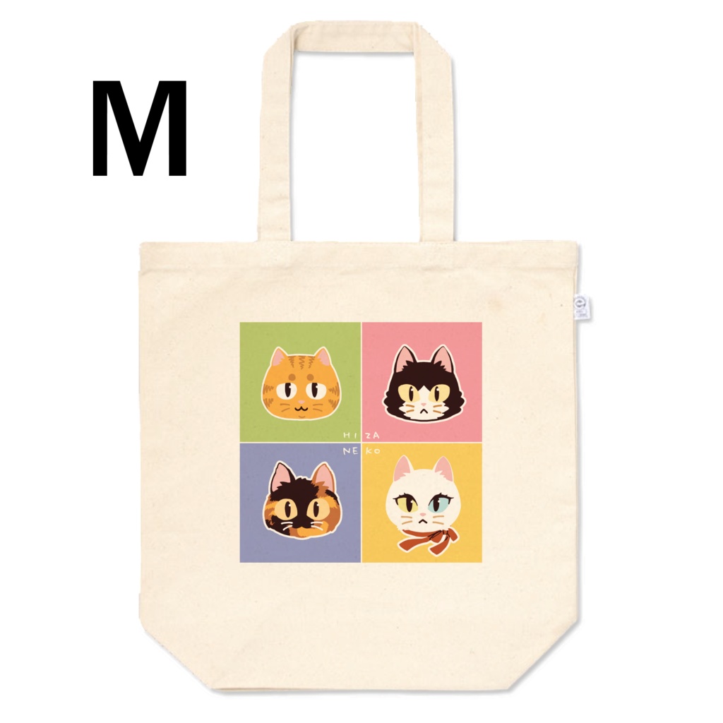 ひざねこトートバッグ S.M.L