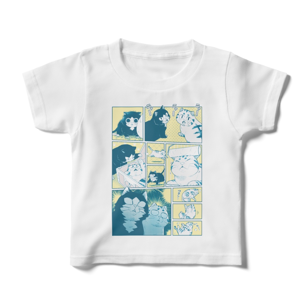 猫氏・黒猫氏キッズＴシャツ【マンガ】100cm・130cm・160cm