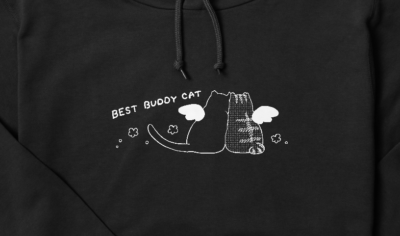 【パーカー】あいぼうねこパーカー