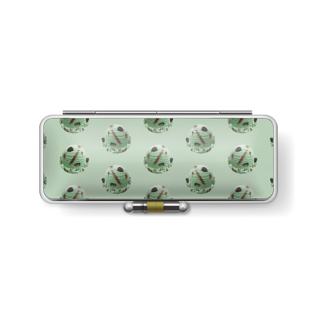 68チョコミントアイス印鑑ケース