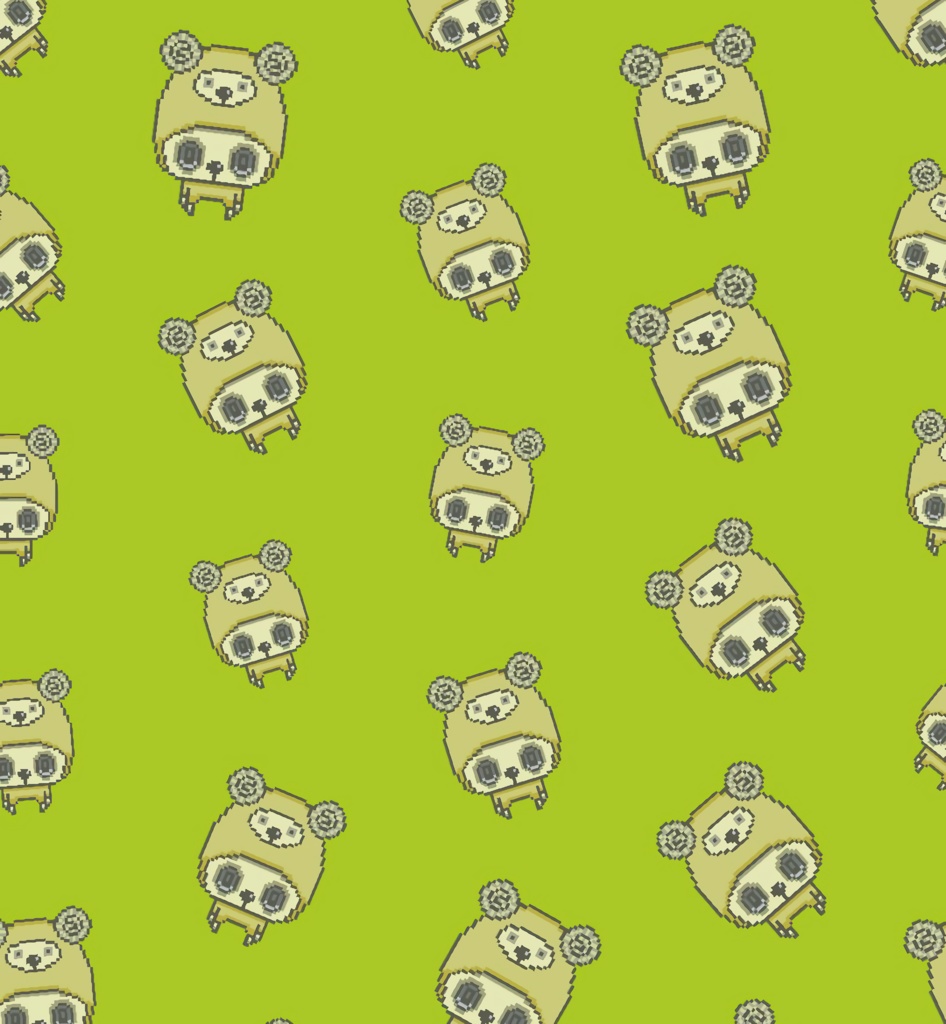 70羊の皮を被った仔羊ちゃんポーチ(緑)