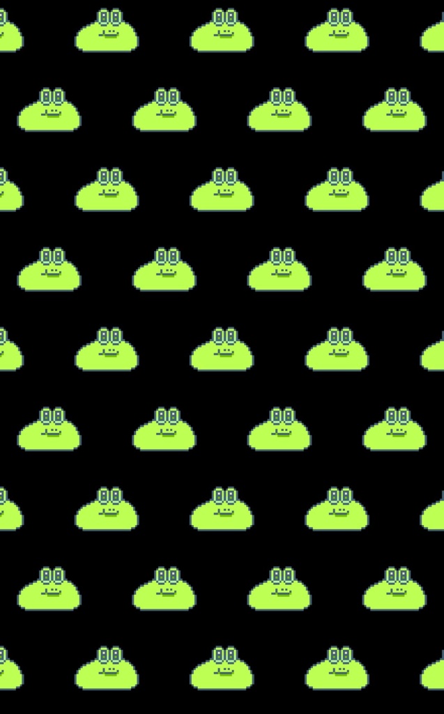 74けろんさんポーチ(黒)