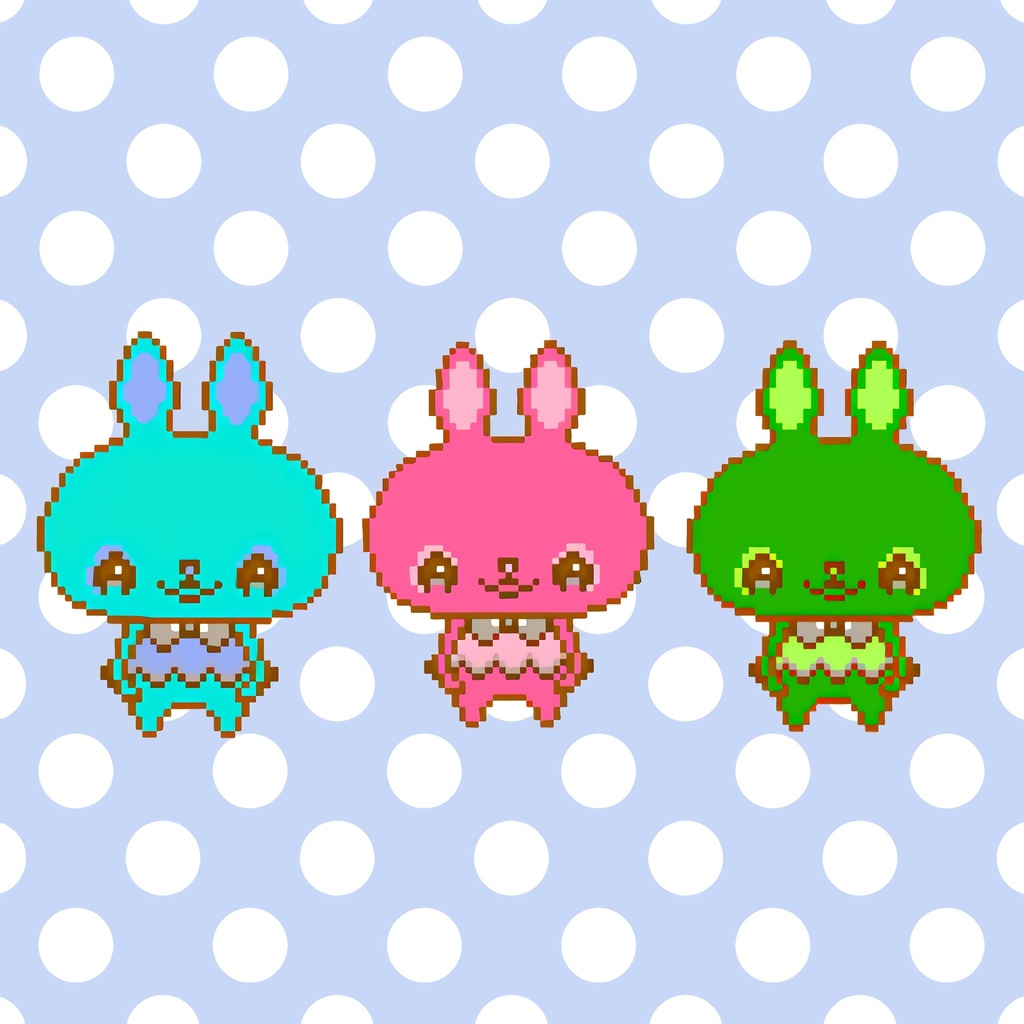 94ららちゃんポーチ(表裏別柄)