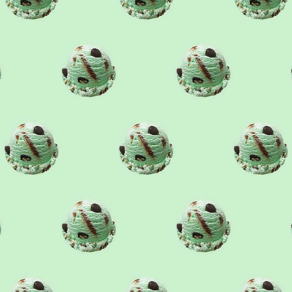 99チョコミントアイスパスケース