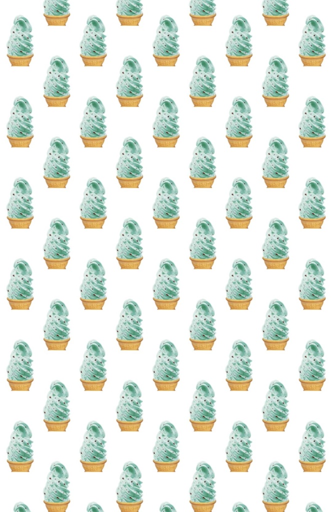 104チョコミントソフトポーチ(白)