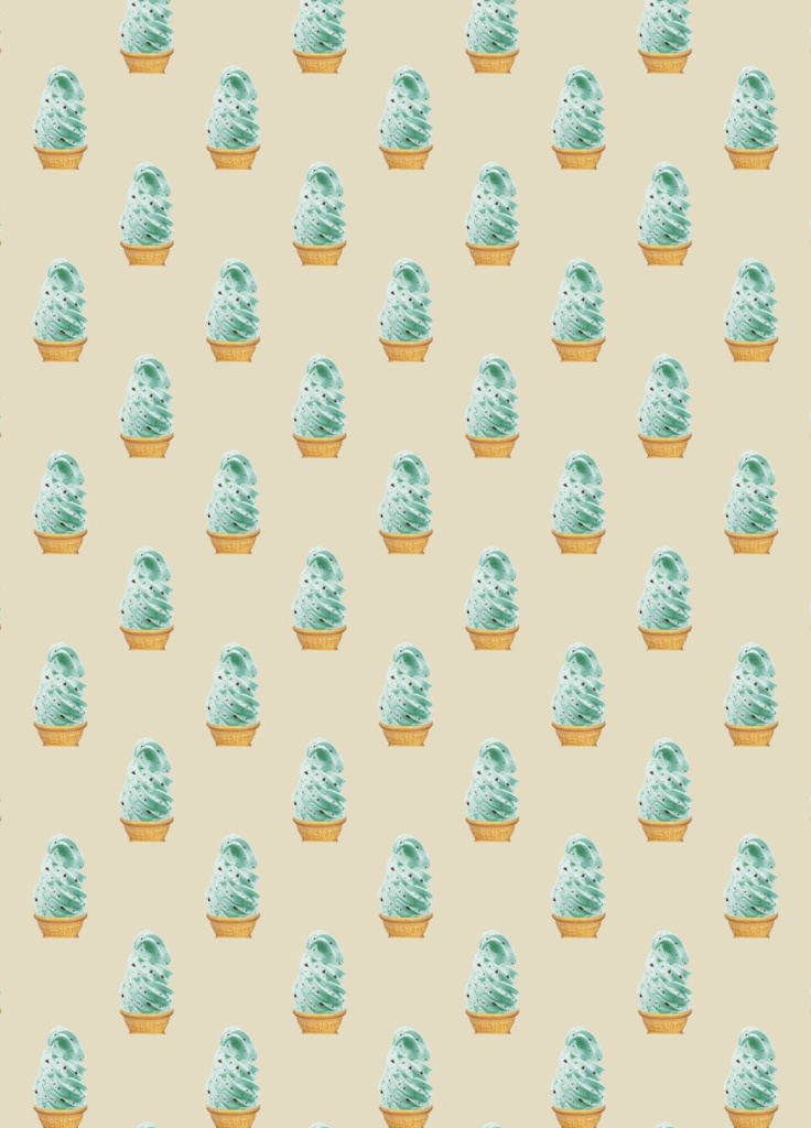 106チョコミントソフトポーチ(ベージュ)