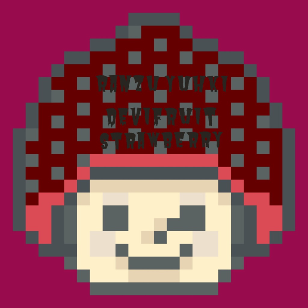 28 デビフルーツ(いちご)アクリルキーホルダー