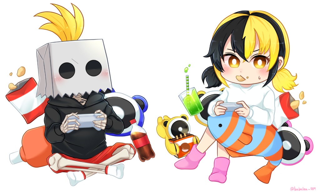 ギター組 アクリルキーホルダー(Bボーン先生、璃音)