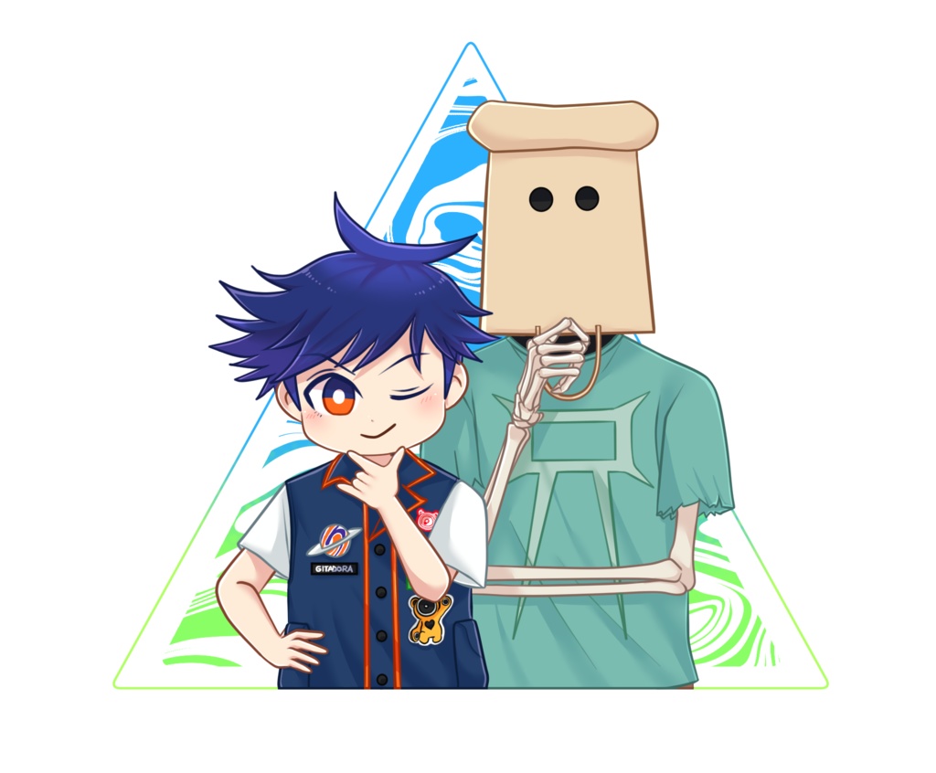 ギタドラ新旧マスコットキャラアクキー