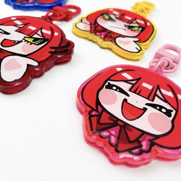 ぷっくり!スタンプ蛇女ちゃんカラーアクキー