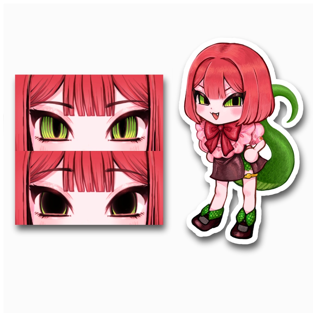 蛇女ちゃんステッカーセット