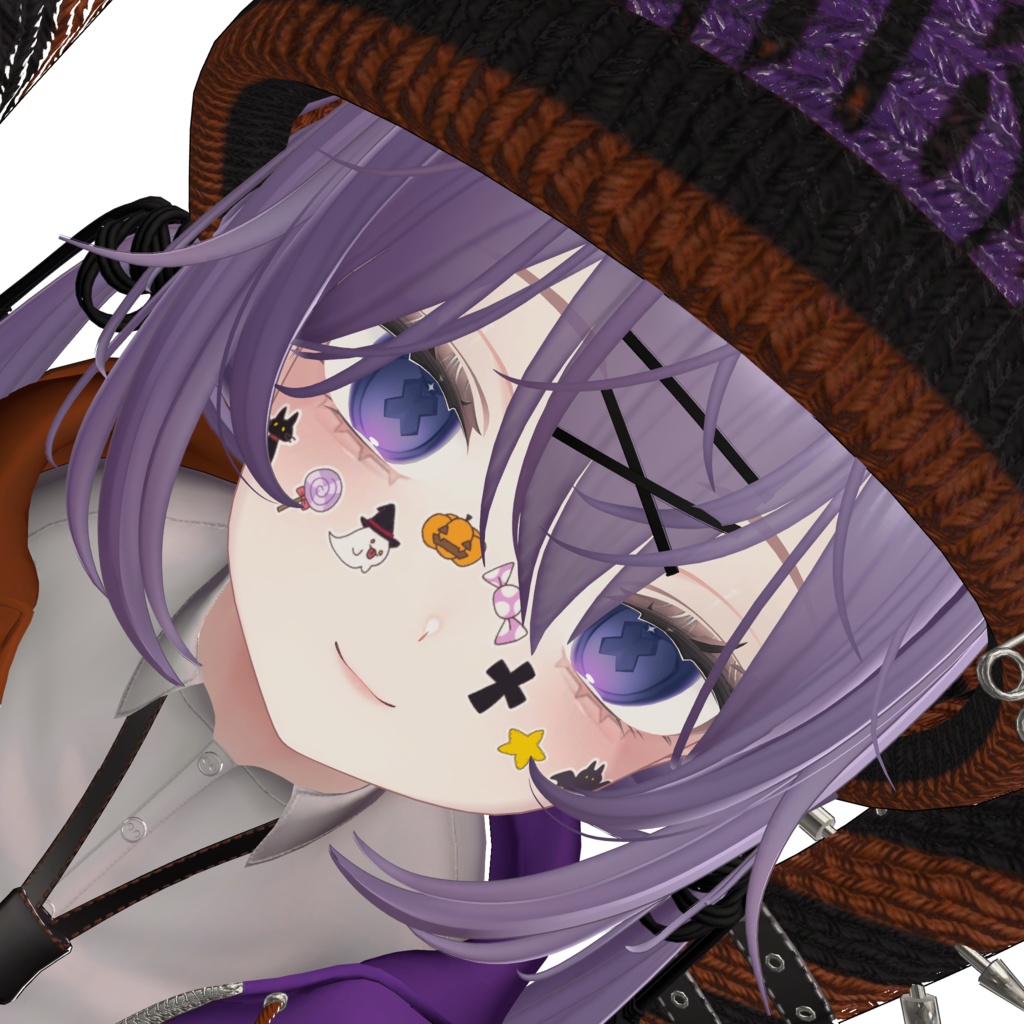 Halloween sticker-style texture