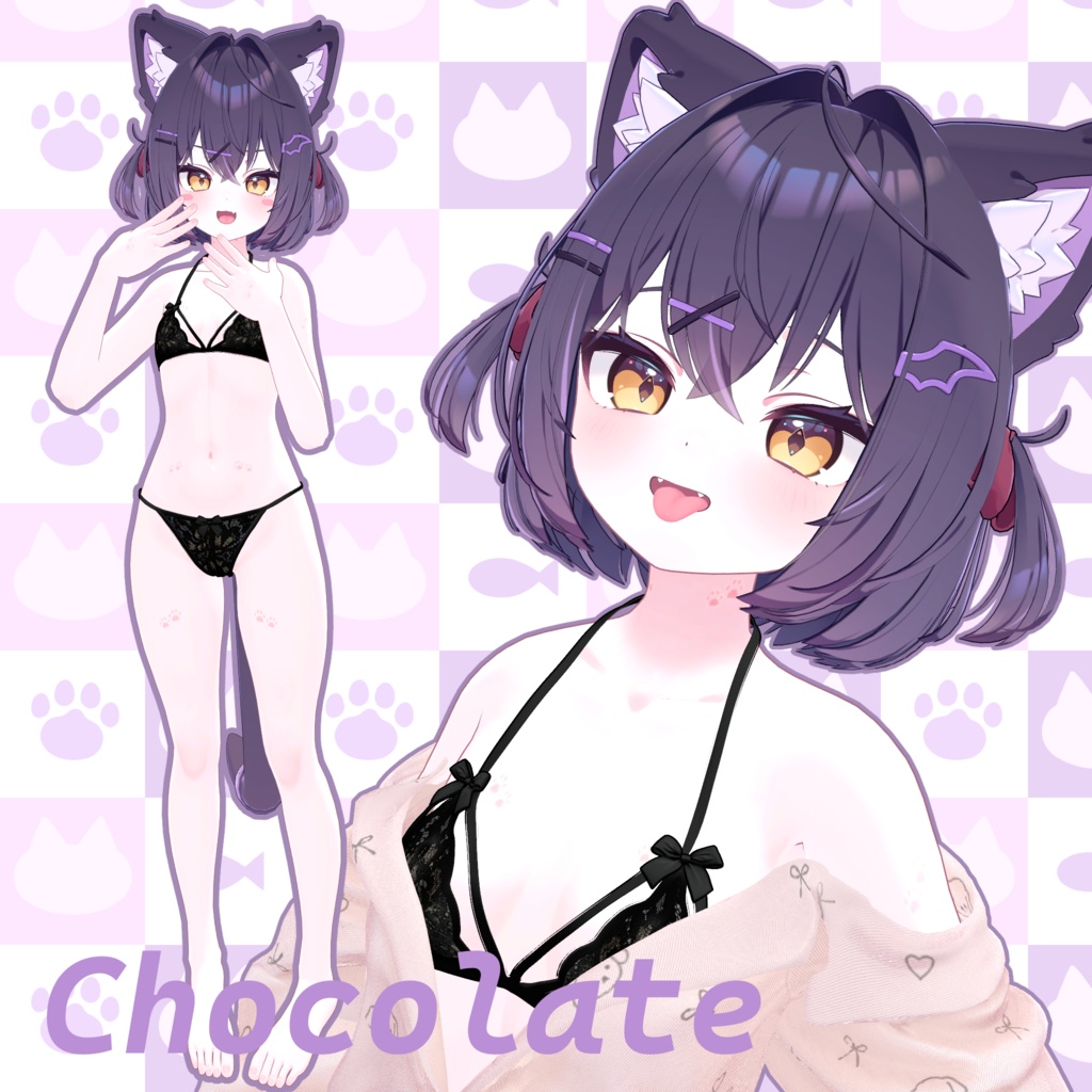 Paw print tattoo【5アバター対応】