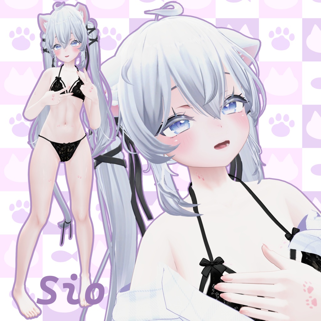 Paw print tattoo【5アバター対応】