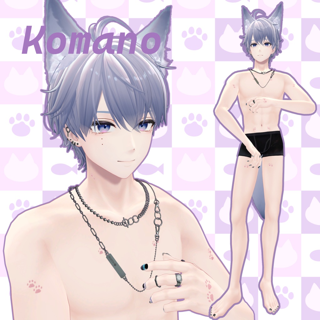 Paw print tattoo【5アバター対応】