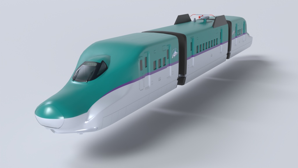 <北海道新幹線開業10周年記念>ミニチュア風新幹線(3両タイプ・ギミックなし)