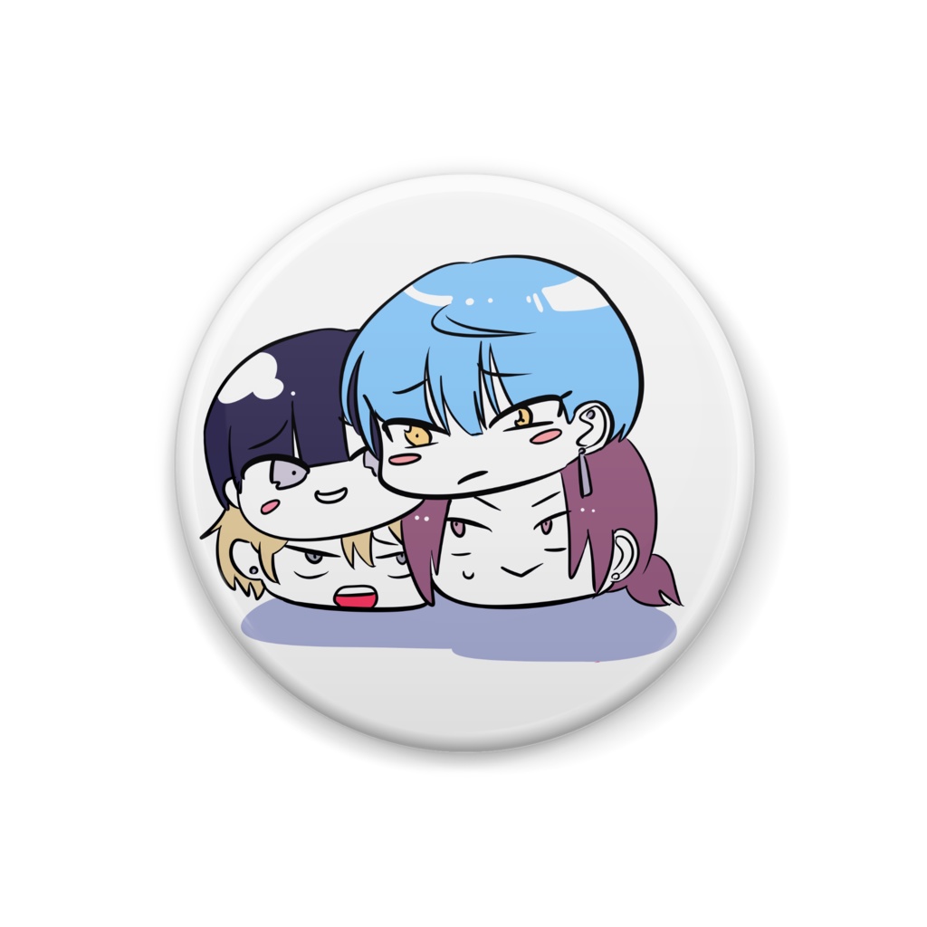 てんぷに缶バッジ
