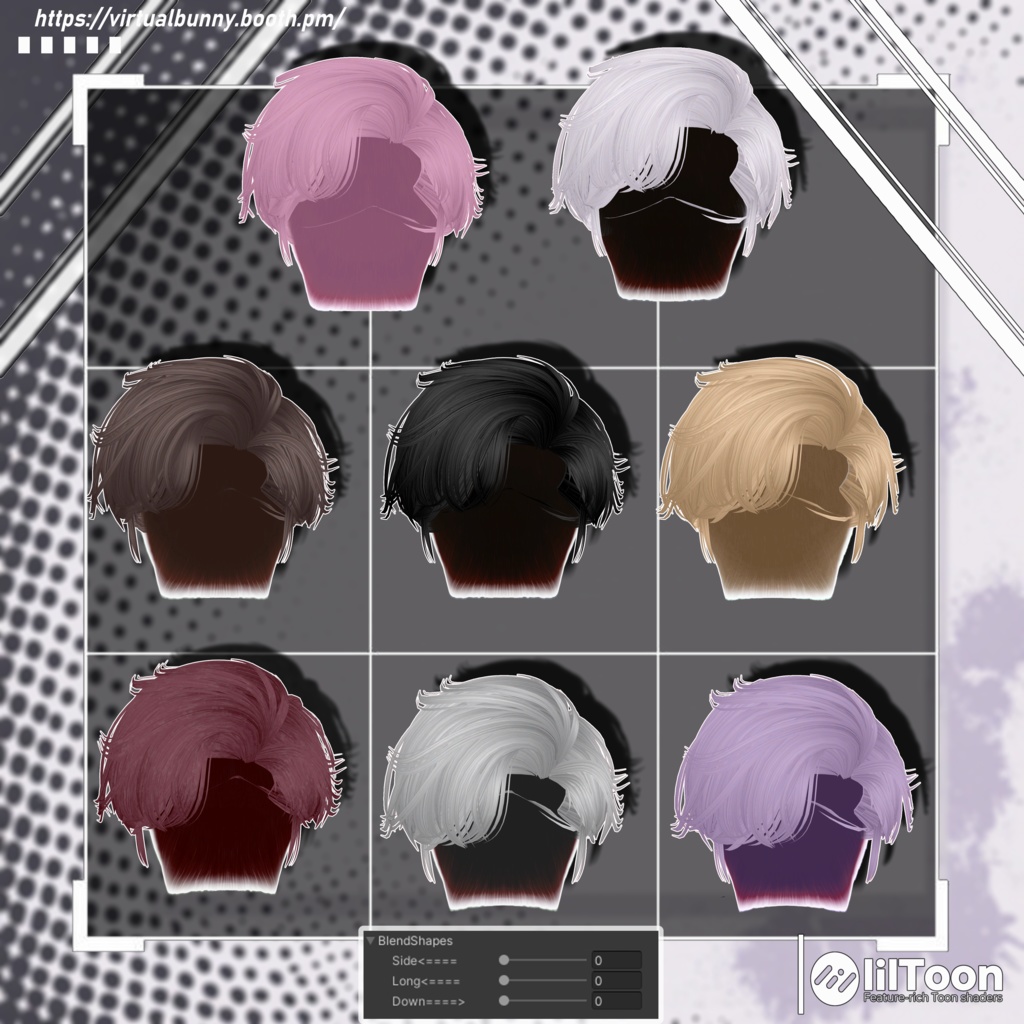 ✦【2 Styles Hair】✦8アバター