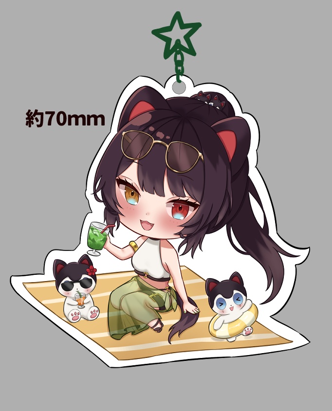 さんばか水着アクキー　戌亥とこ