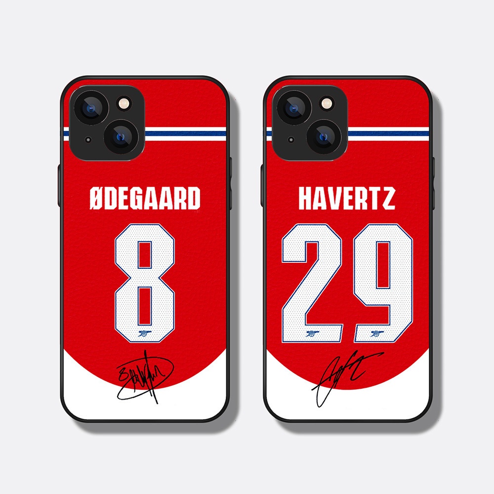 アーセナル 24/25 ホームユニ マルティンウーデゴール カイハフェルツ iPhoneケース