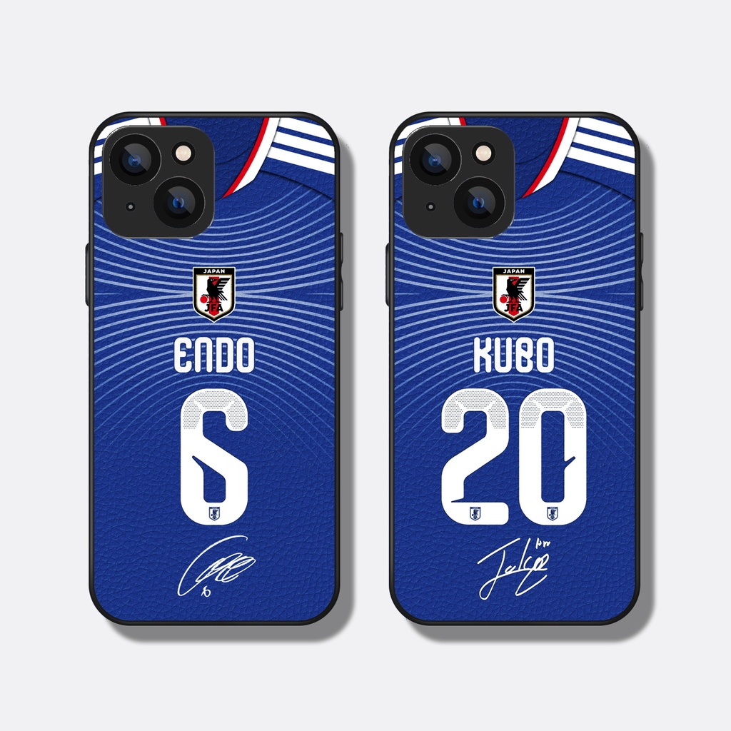 北中米W杯 WC2026 日本代表 ホームユニ 遠藤航 久保健英 iPhoneケース