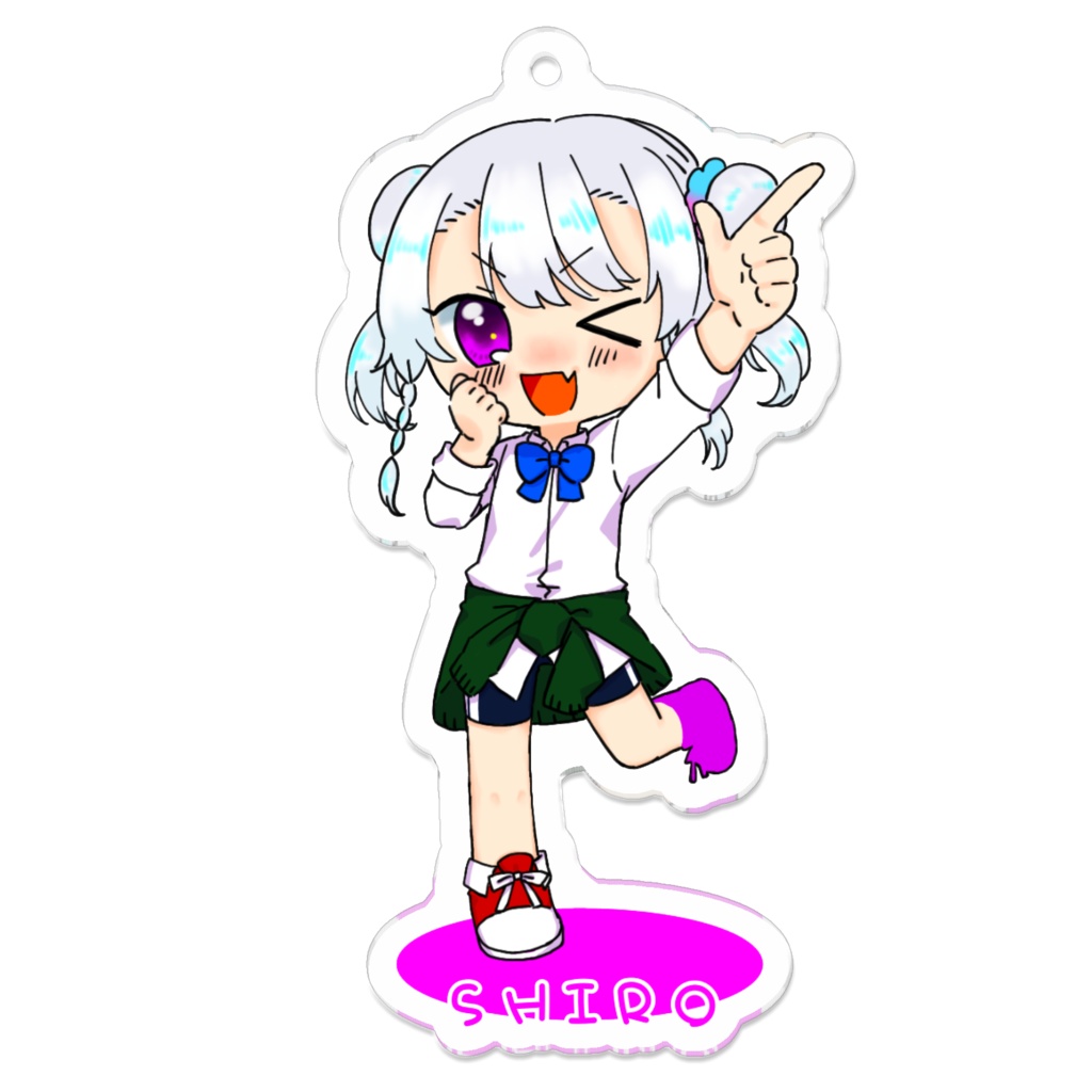 フォロワーの皮アクキー(しろちゃん)