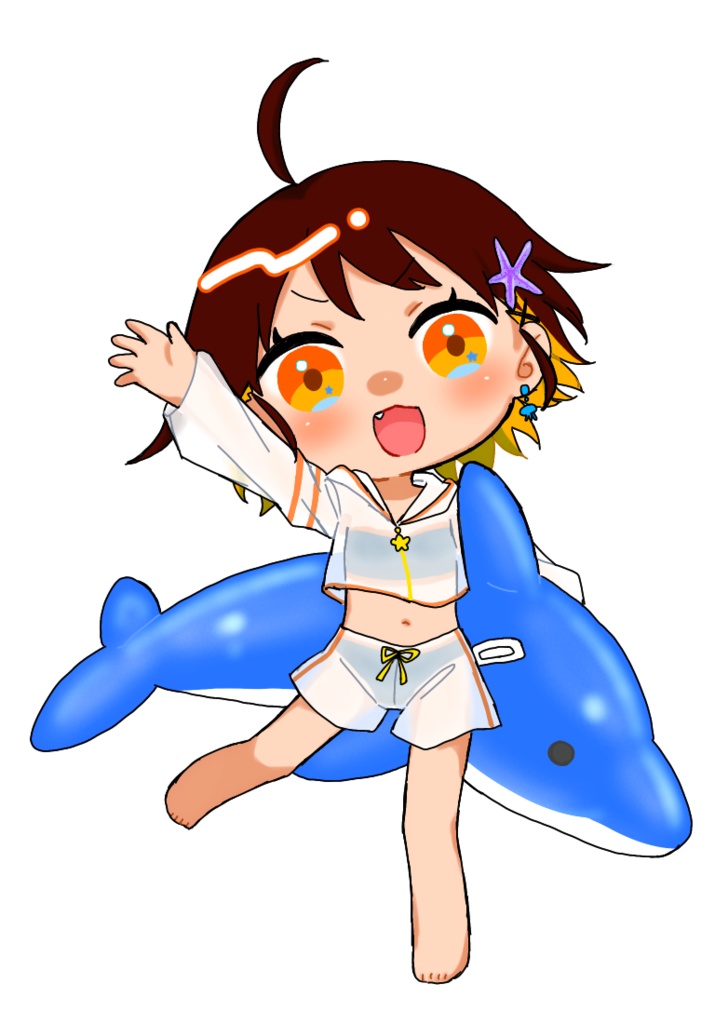 【JKF】黒武者朝アクキーver.水着