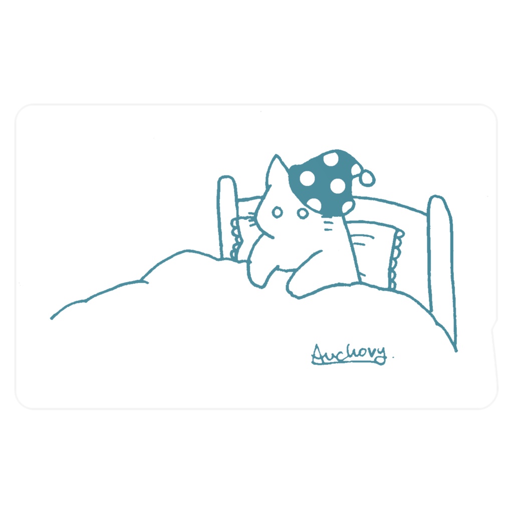 ICカードステッカー(夜更かし)グリーン