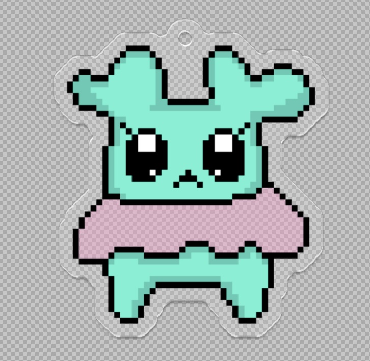 スケスケスカートアクキー【みれみ】フリゲ「ちゅみれっとわーるど」より。