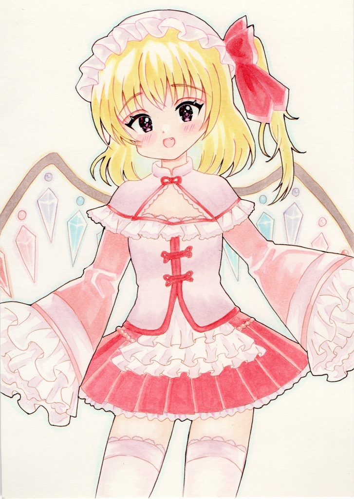 B6【原画】東方Project フランドール・スカーレット ラフ付