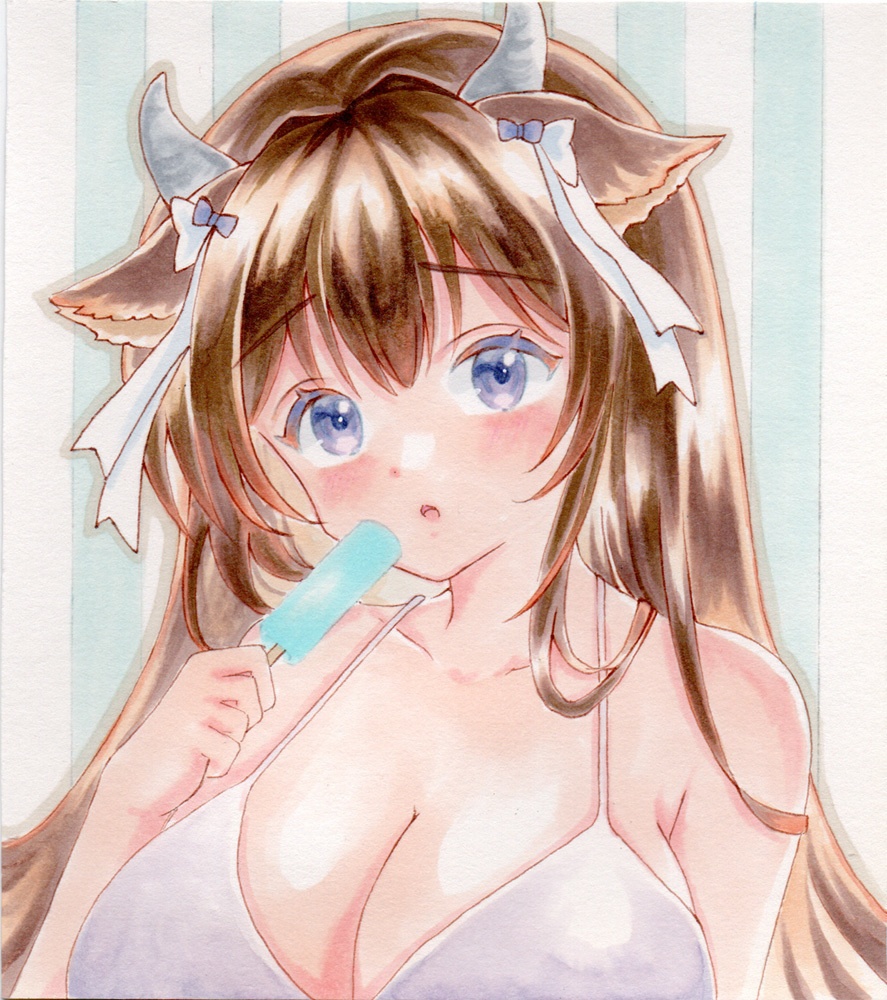 水彩紙【原画】小色紙サイズアズールレーン◇樫野