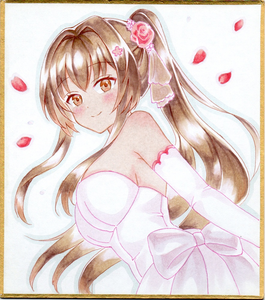 小色紙【原画】艦隊これくしょん 艦これ◇大和 ウェディング