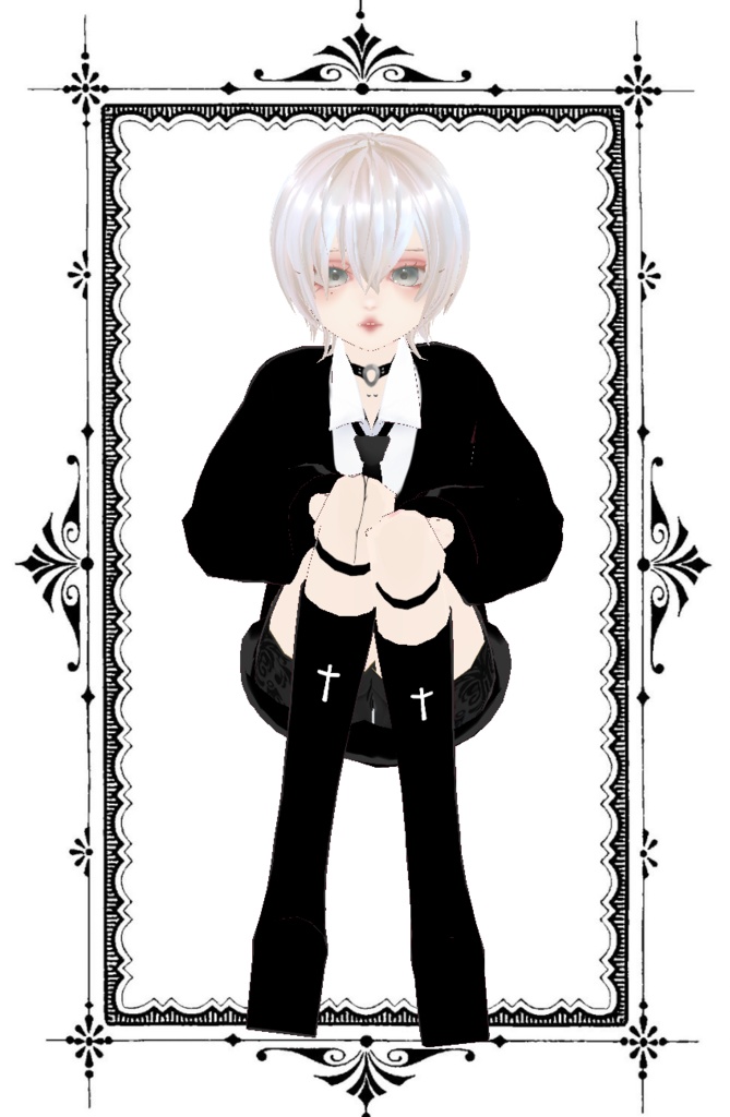 【無料有】【vroid】少年風|ゴシックコーデセット